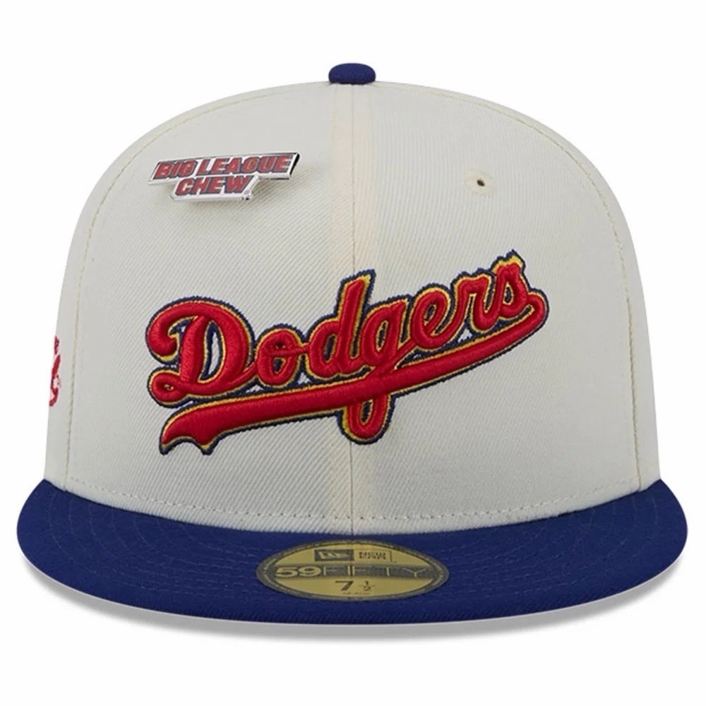 New Era Big League Chew Los Angeles Dodgers 59FIFTY Fitted Hat Size 7 1/2 LA